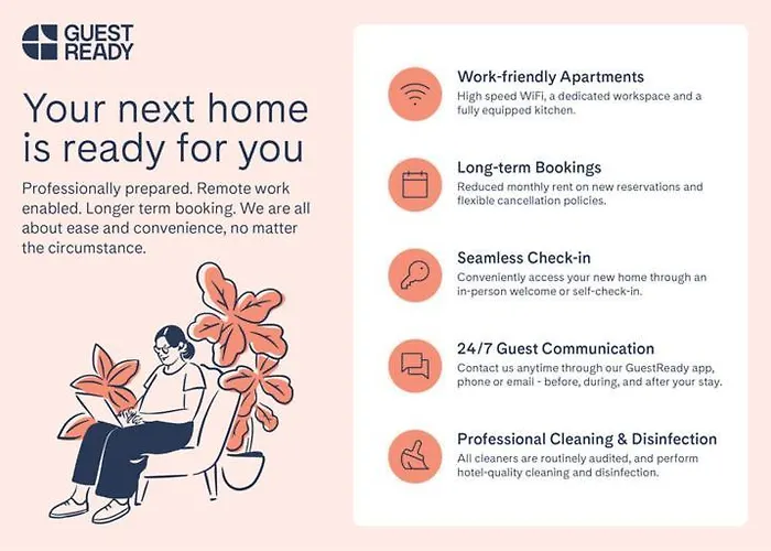 شقة Guestready - Elegant With Private Balcony *